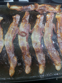 My bacon looks like some mermaid gogo dancers