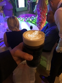 My Barman thought he was funny with my Guinness