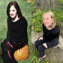 My bf said today you look like the pumpkin picture th grade me vs  me It wasnt a phase mom