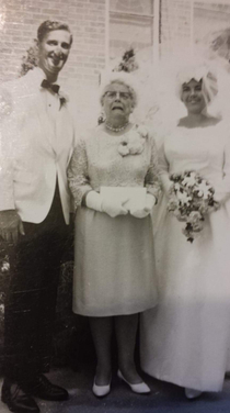 My bfs great grandmother at his parents shot gun wedding I dont think she approved
