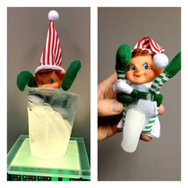My boss hates elves and froze one we had in the office then the ice melted