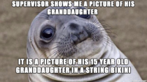 My boss was talking about how cute his granddaughter has become