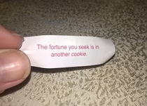 My boyfriend didnt want his fortune cookie so I opened his first