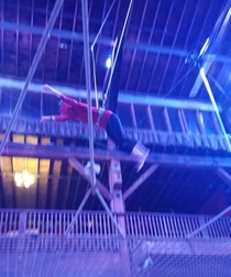 My boyfriend took me on a surprise date without telling me what to wear The result was me flying through the air blind with my sweater collar covering my face during a trapeze class