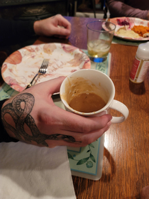 My brother always has a cup of sippin gravy with his Thanksgiving dinner