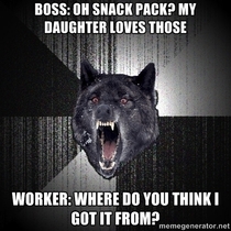 My brother overheard a lunch time conversation at work the other day