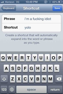 My brother says Yolo a lothopefully this will change that
