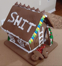 My brother was in charge of the gingerbread house this year