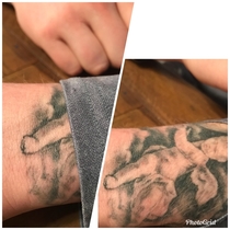 My brother was so proud of his cherub tattoo until I pointed out the penis on his wrist