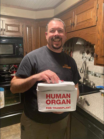 My buddy has been an EMT for a few years and got to spend the weekend with him We left him a parting gift since he hasnt had a lunch box after an accident and was happy to have a new one