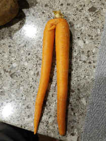 My carrot is happy to see you