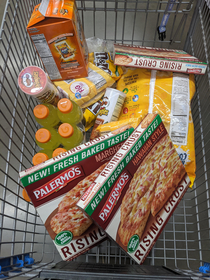 My cart looks like you took a kid to the store and let them pick everything