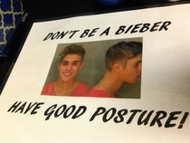 My chiropractor just made me a bit more aware of the importance of good posture
