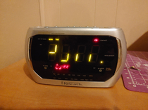My clock now apparently only tells time in Alien
