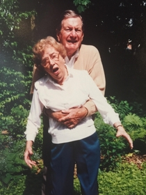 My clown ass Grandma and Grandpa circa 