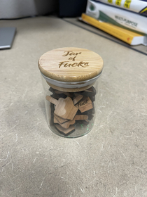 My co-workers Jar of Fucks