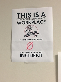 My co-workers made me a sign