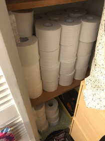 My company makes toilet paper my coworkers laughed at me for taking home a damaged box of  rolls whose laughing now
