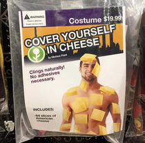 My costume this year is cheesy