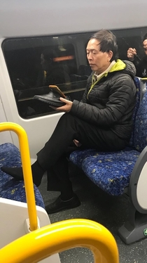 My cousin spotted this dude on a Sydney train this morning