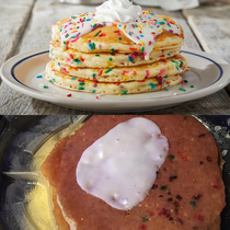 My cupcake pancakes from IHOP