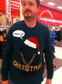 My dad and I found this sweater while shopping