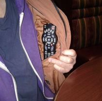 My dad apparently sneaks his remote into a local bar so he can change the channel when he doesnt like whats on Im equally embarrassed and impressed