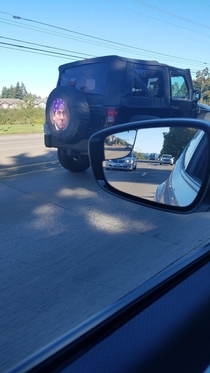 My dad saw this on the road today