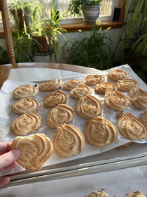 My dad wanted to make heart shaped rose cookies for valentines day unsure if I should tell him he made clit cookies