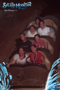 my dad was REALLY not into Splash Mountain