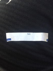 My dads fortune cookie paper has misaligned print