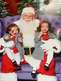 My daughter and nieces photo with Santa turned out absolutely amazing