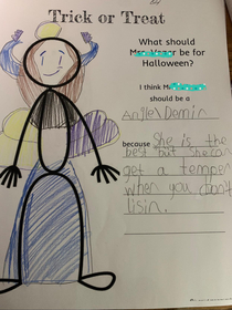 My daughter drewwrote this about her hd grade teacher She sent it to me today