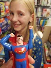 My daughter found this guy at a charity shop Sooperdooperman