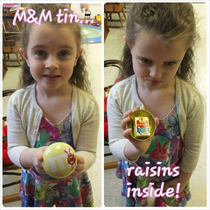 My daughter getting an unexpected dose of reality one Easter