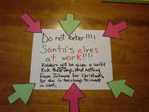 My daughter put this sign on her door  years ago
