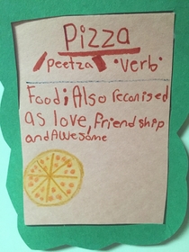 My daughter really likes pizza