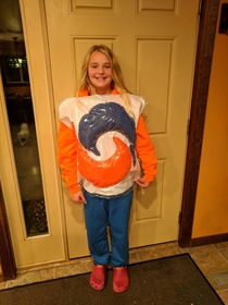 My daughter wanted to be a Tide pod Be nice - shes just an  year old