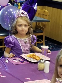 My daughters birthday face