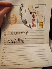 My daughters kindergarten assignment write two things you like