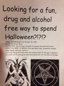 My dorm sure knows how to celebrate Halloween the right way