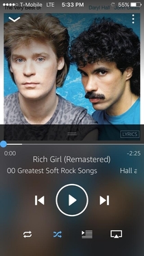 My elderly co worker saw this pic on my phone I was listening to a playlist she asked if those were my kids First of all Im  second of all thats Hall and Oates third of all Im 