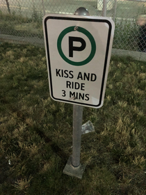 my ex-girlfriend morphed into a parking sign