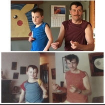 My father and I circa my daughter and I circa today