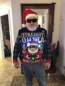 My father-in-law went the extra mile this year for Christmas