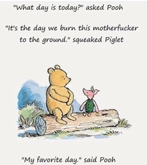 My favorite day said Pooh