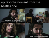 my favorite moment from the Beatles doc