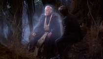 My favorite scene in Star Wars is when the ghost gets tired and sits on a log