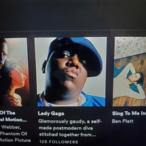 My favorite song by Lady gaga is the ten crack commandments Thanks spotify
