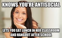 My favorite teacher saved me from eating alone during lunch in high school